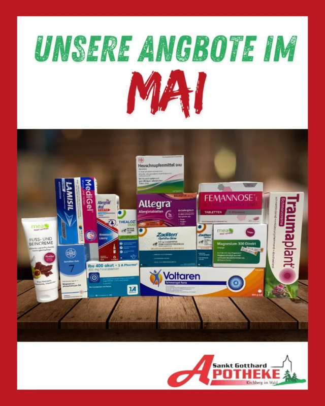 Werbung!

 #stammapotheke #stgotthardapothekekirchberg #pta #kirchbergimwald #landkreisregen #apothekerin #apothekevorort #niederbayern #PKA #apotheke #angebote